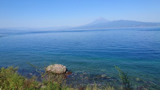 西伊豆の海と富士山