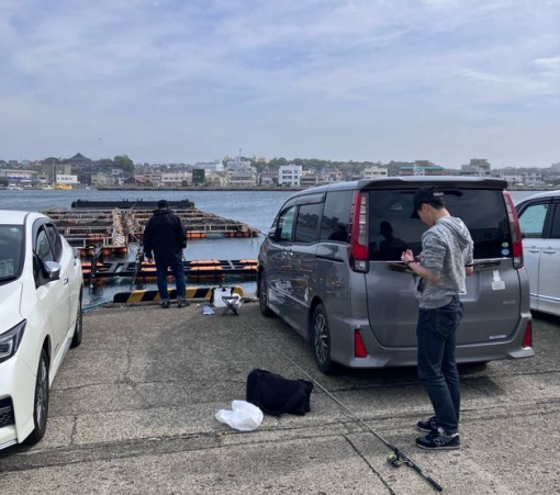 車もすぐそばに停められました~ 車もすぐそばに停められました~