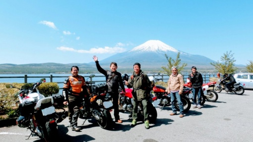 山中湖と富士山と愉快な仲間たち