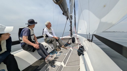 軽風のジェネカーセーリング