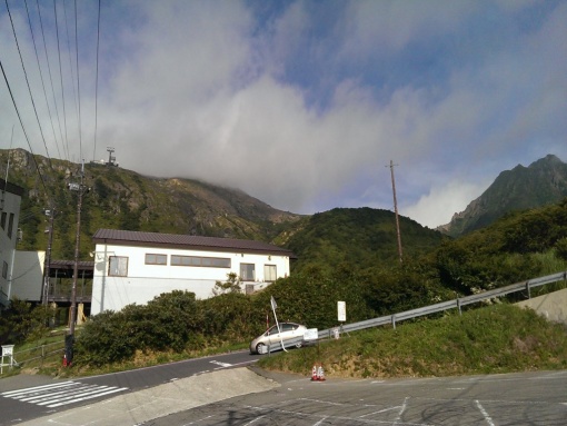駐車場からの那須岳