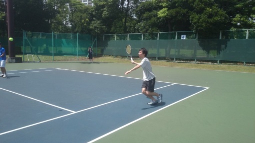2015/8/22　テニスの練習風景(1)