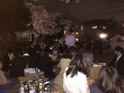 「満開の桜に乾杯」という名言を残した幹事の中心、早坂さんから一言
